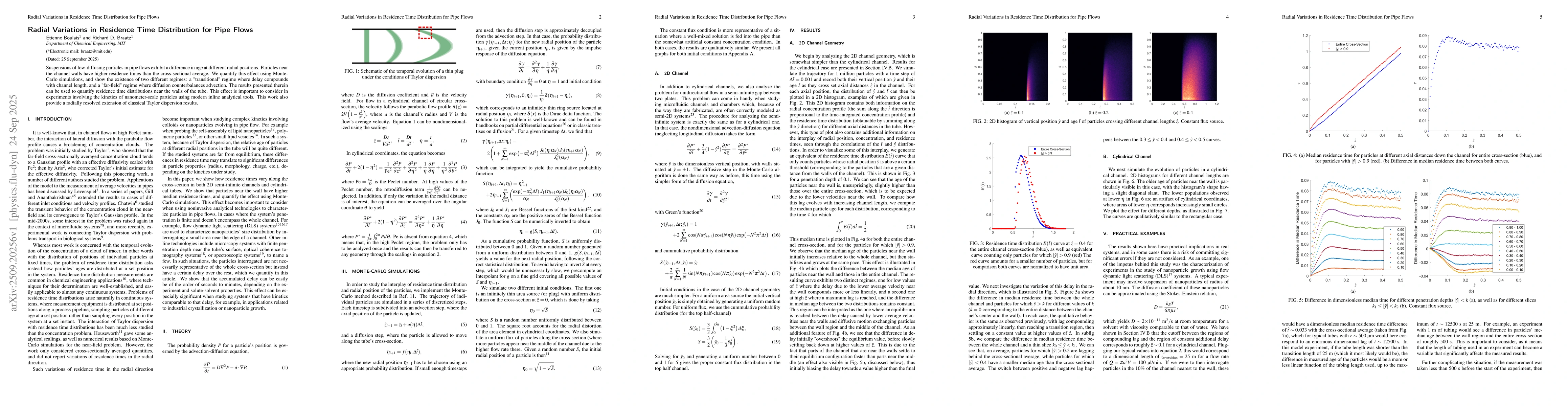 Thumbnail for Radial Variations in Residence Time Distribution for Pipe Flows