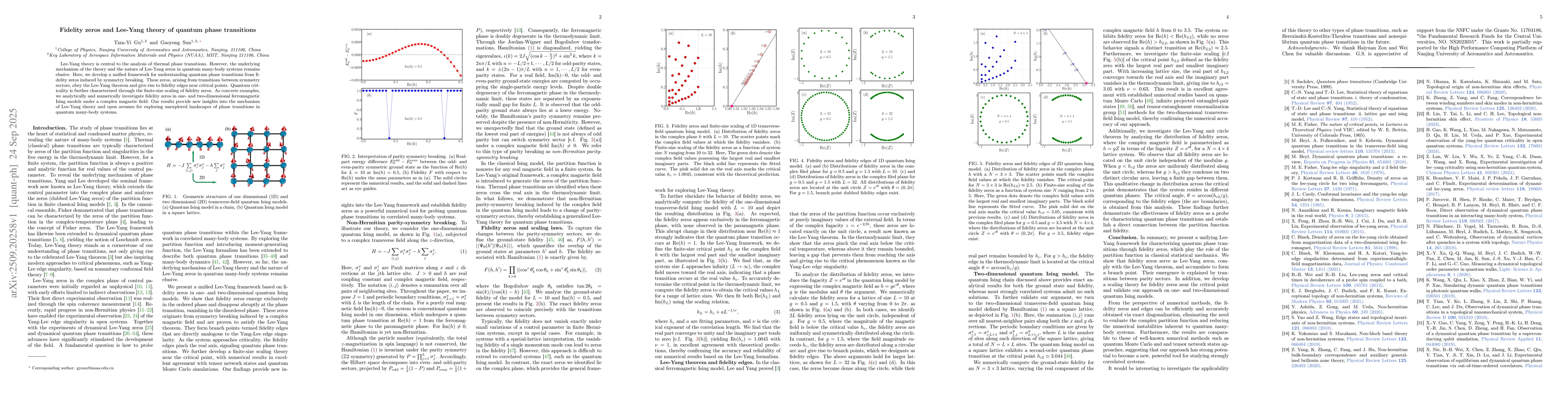 Thumbnail for Fidelity zeros and Lee-Yang theory of quantum phase transitions