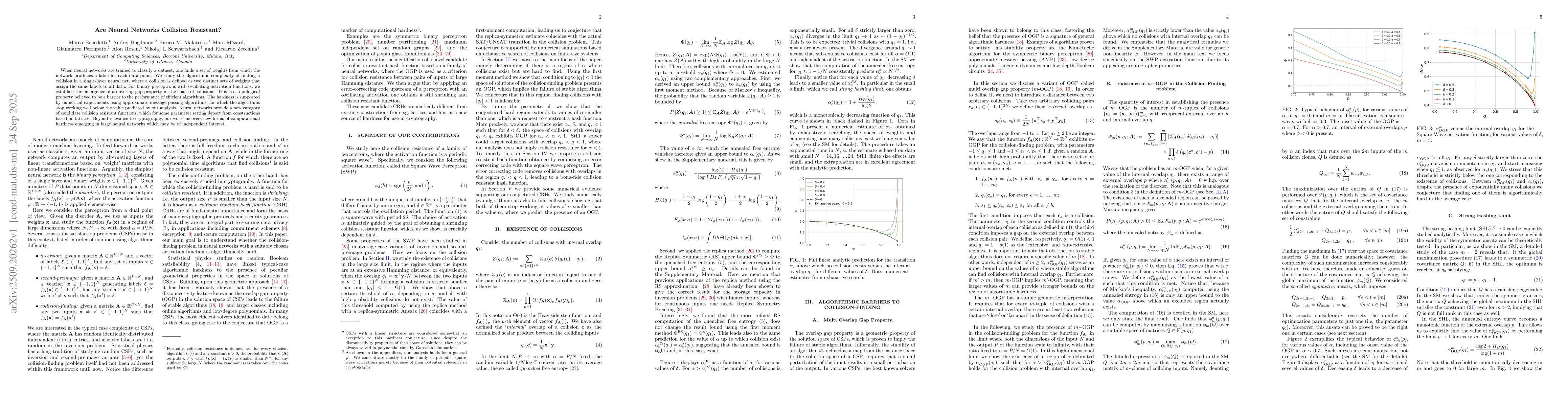 Thumbnail for Are Neural Networks Collision Resistant?