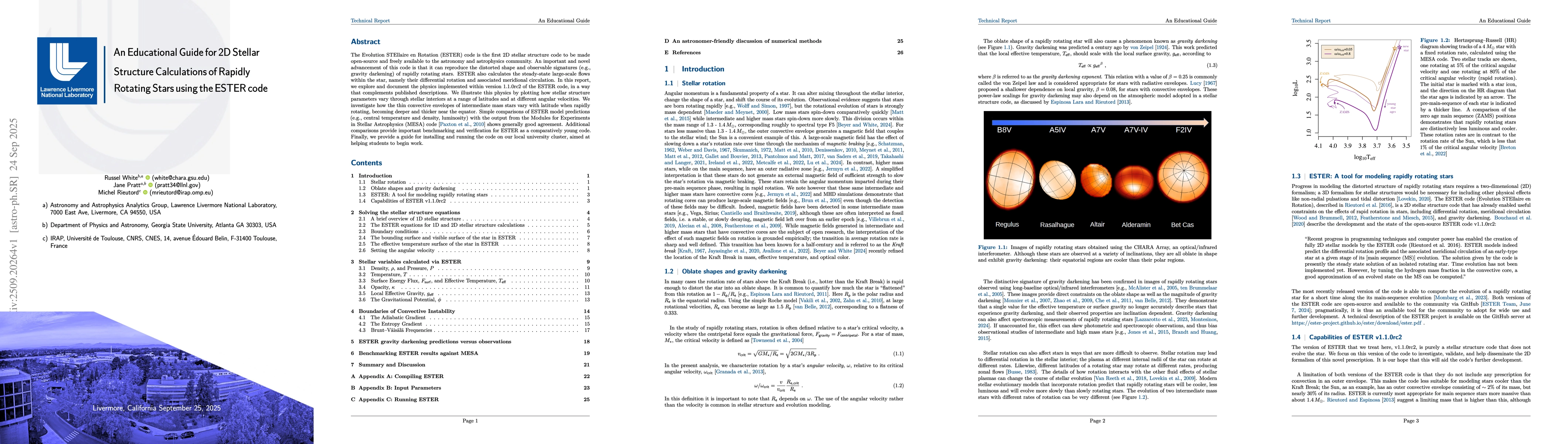 Thumbnail for An Educational Guide for 2D Stellar Structure Calculations of Rapidly
  Rotating Stars using the ESTER code