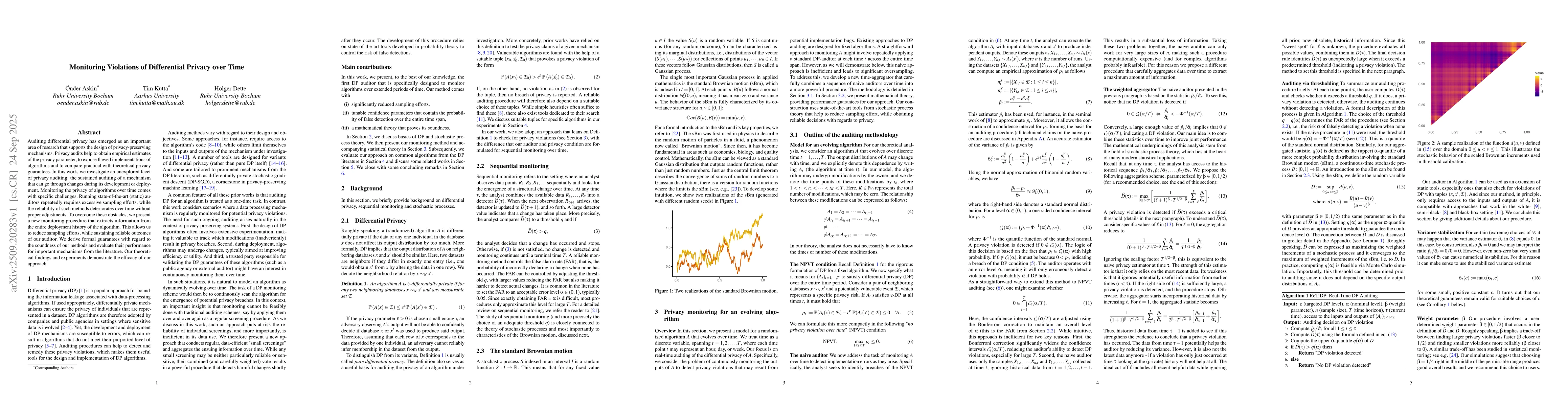 Thumbnail for Monitoring Violations of Differential Privacy over Time
