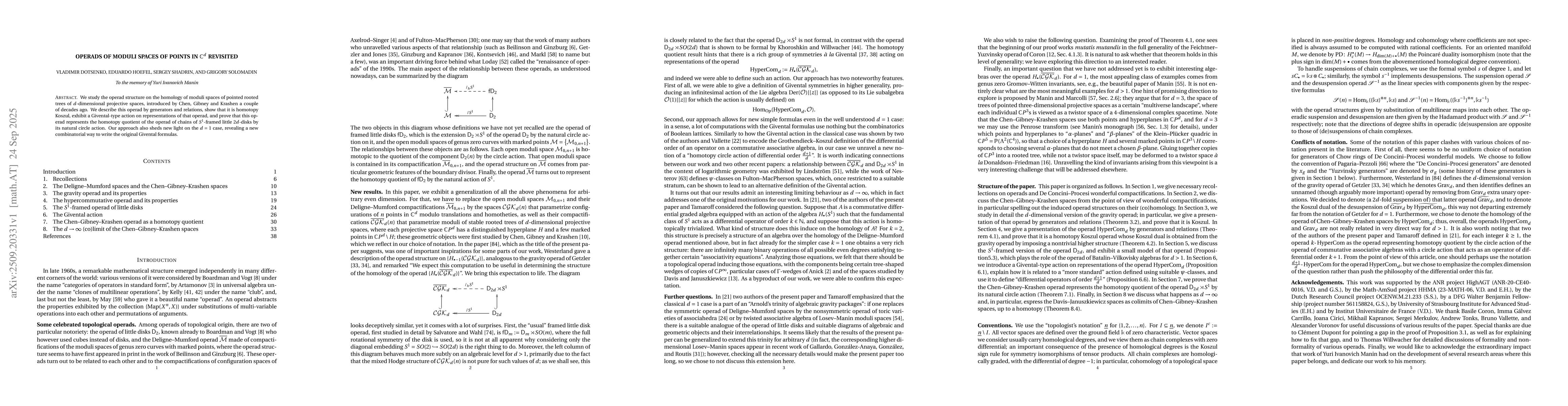 Thumbnail for Operads of moduli spaces of points in $\mathbb{C}^d$ revisited