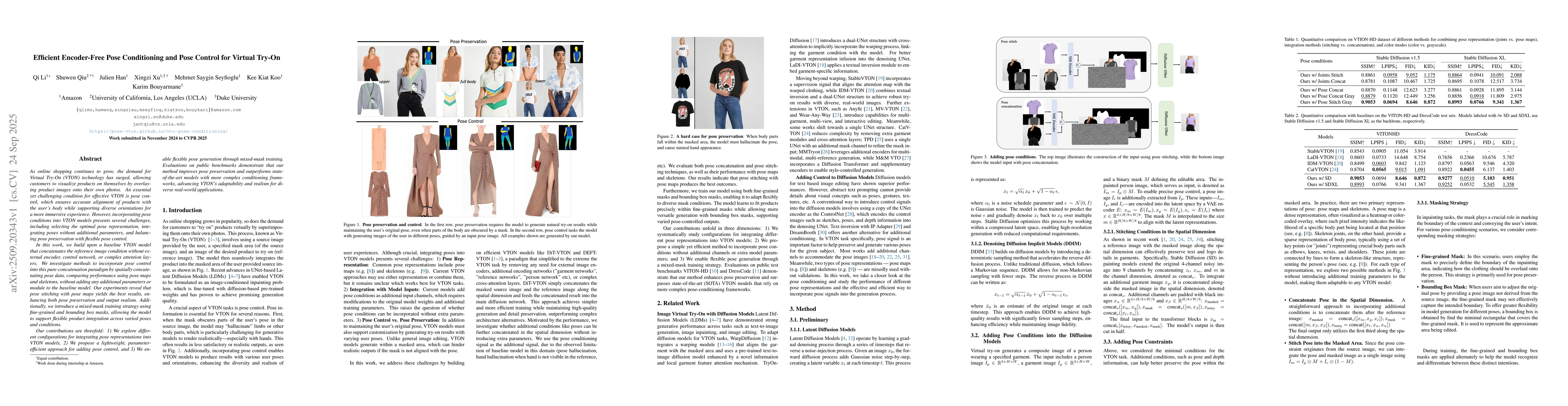 Thumbnail for Efficient Encoder-Free Pose Conditioning and Pose Control for Virtual
  Try-On