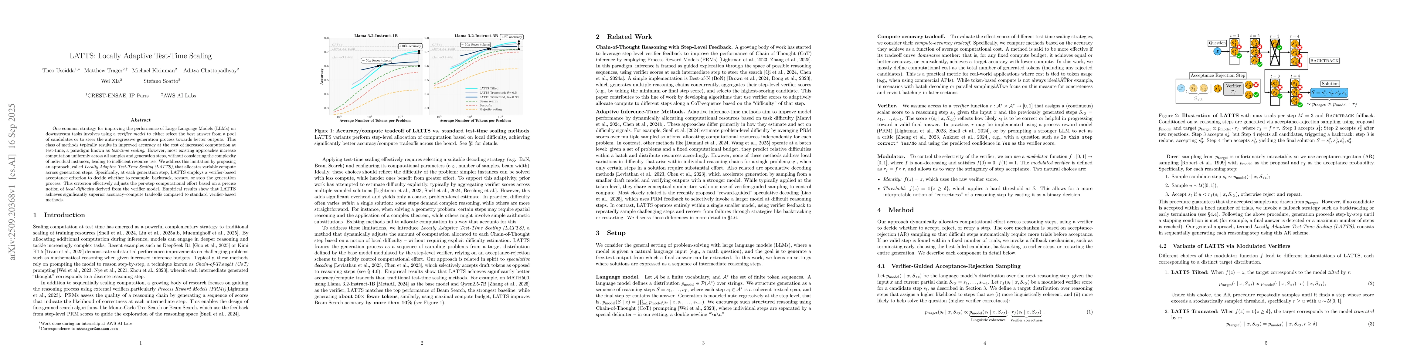 Thumbnail for LATTS: Locally Adaptive Test-Time Scaling
