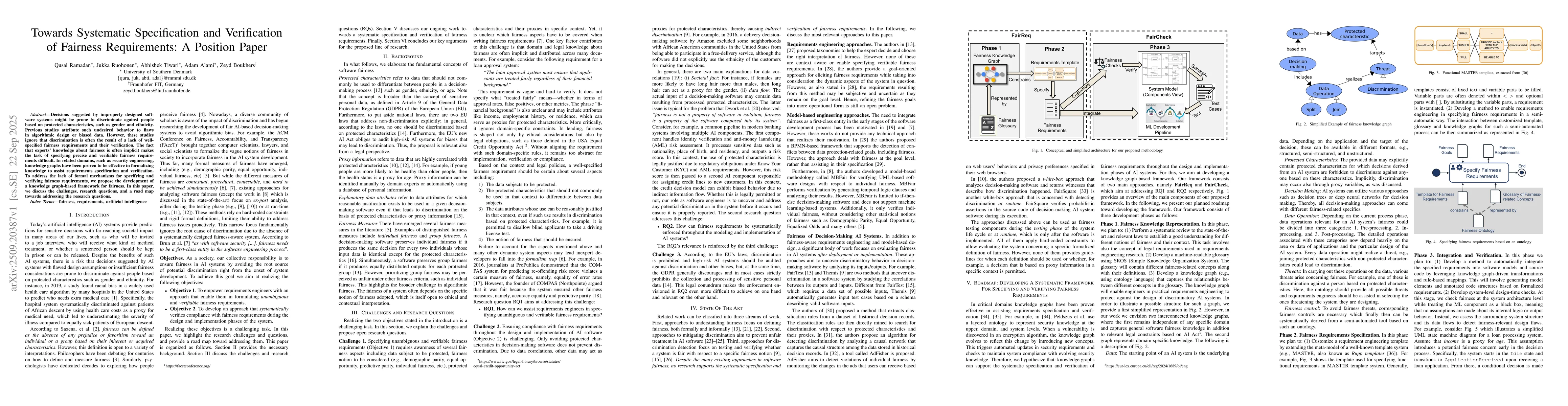 Thumbnail for Towards Systematic Specification and Verification of Fairness
  Requirements: A Position Paper