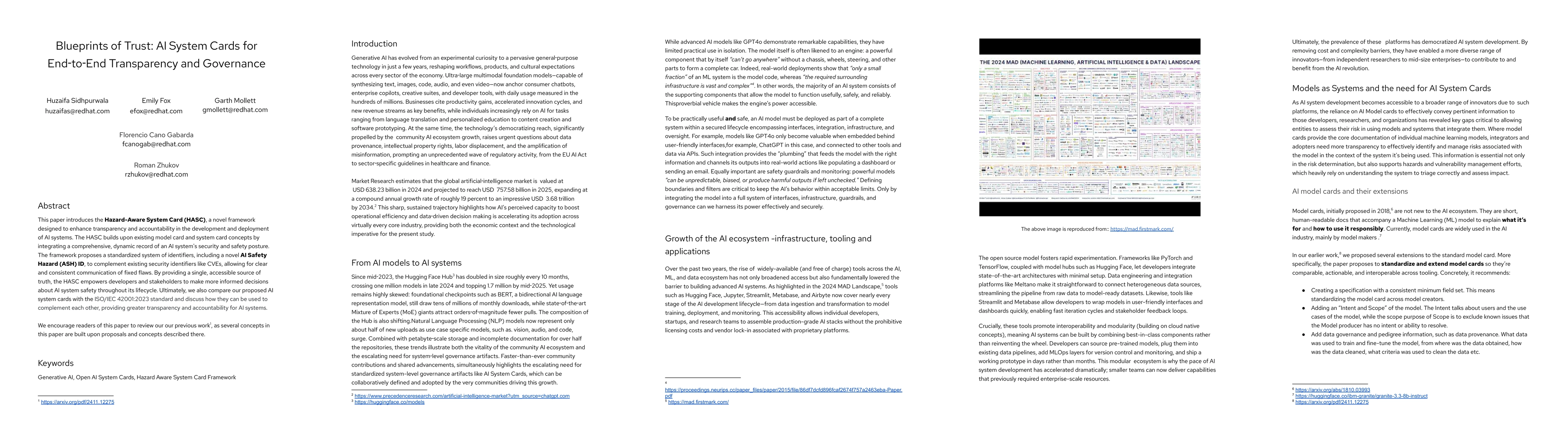 Thumbnail for Blueprints of Trust: AI System Cards for End to End Transparency and
  Governance