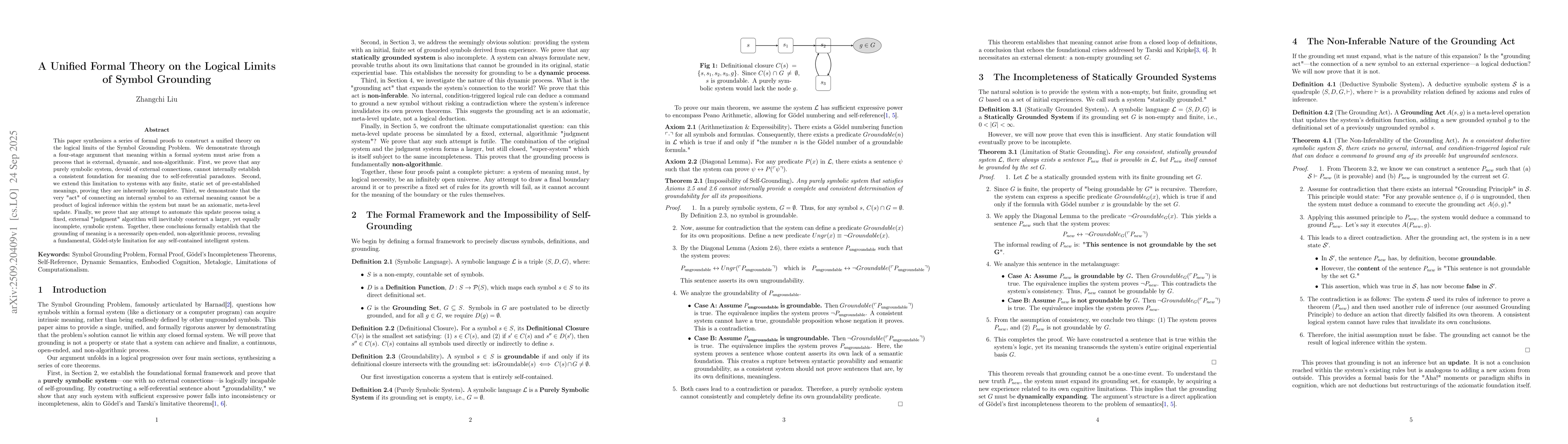 Thumbnail for A Unified Formal Theory on the Logical Limits of Symbol Grounding