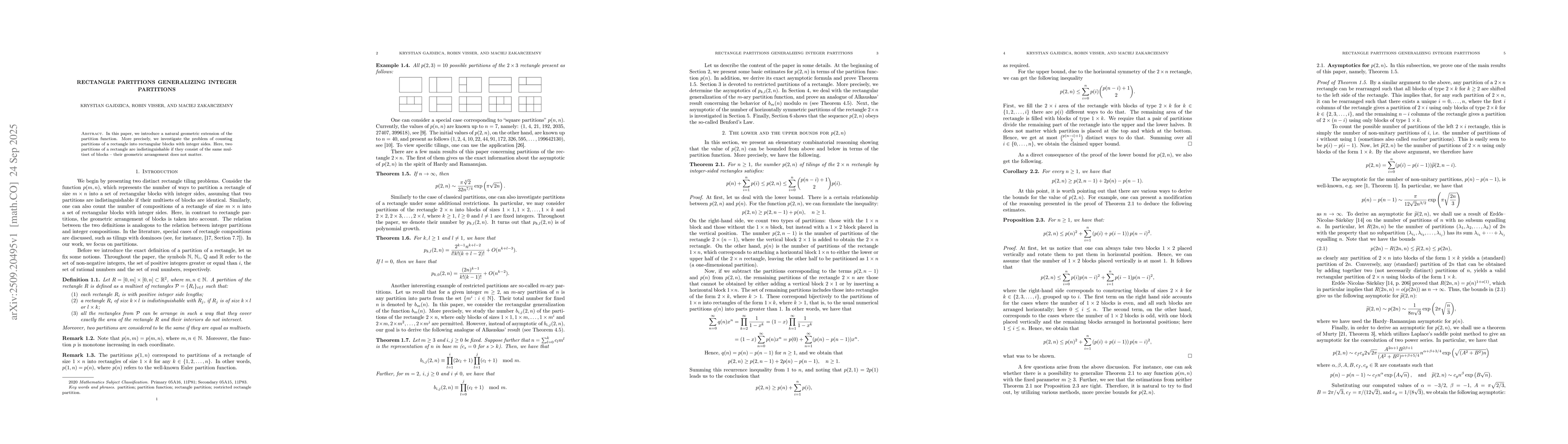 Thumbnail for Rectangle partitions generalizing integer partitions