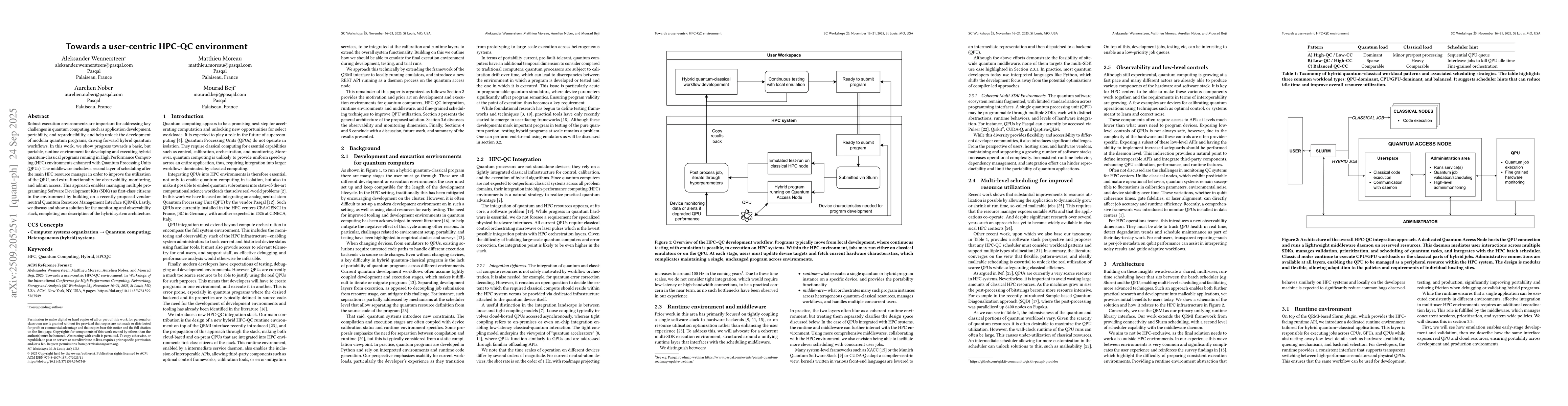 Thumbnail for Towards a user-centric HPC-QC environment