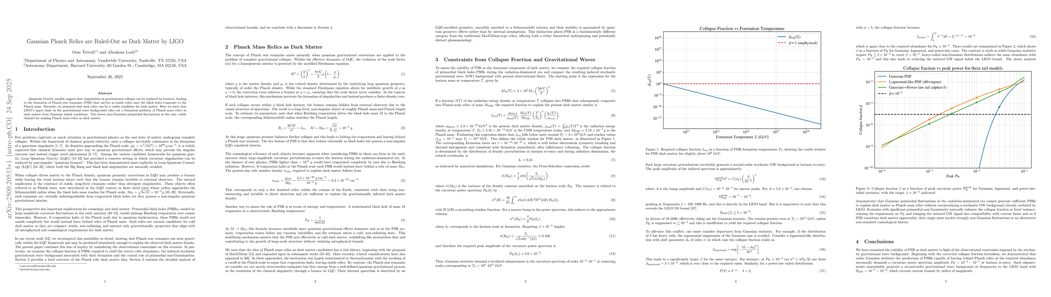 Thumbnail for Gaussian Planck Relics are Ruled-Out as Dark Matter by LIGO