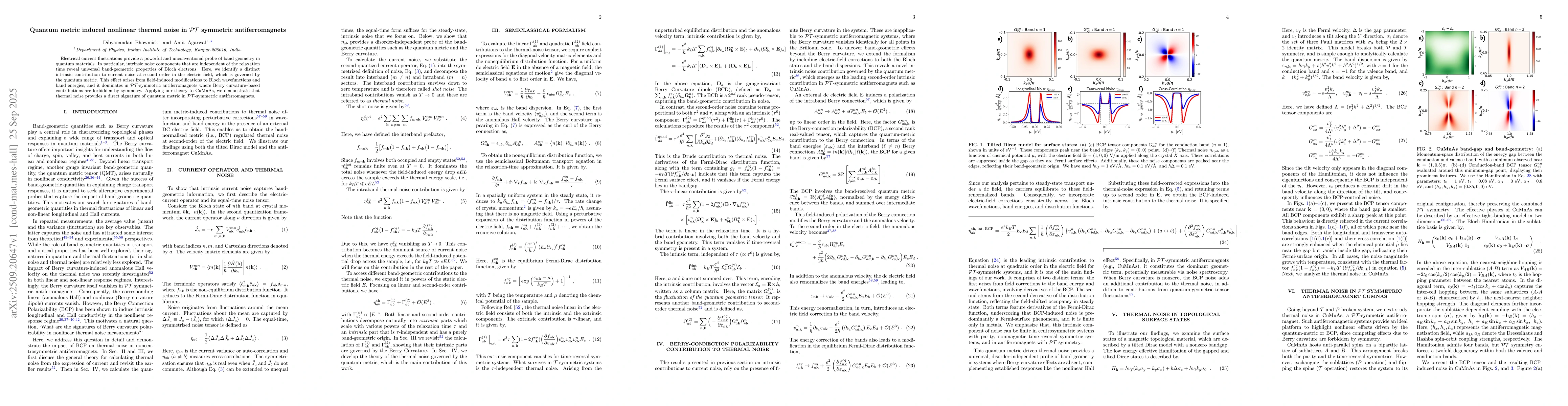 Thumbnail for Quantum metric induced nonlinear thermal noise in PT-symmetric
  antiferromagnets