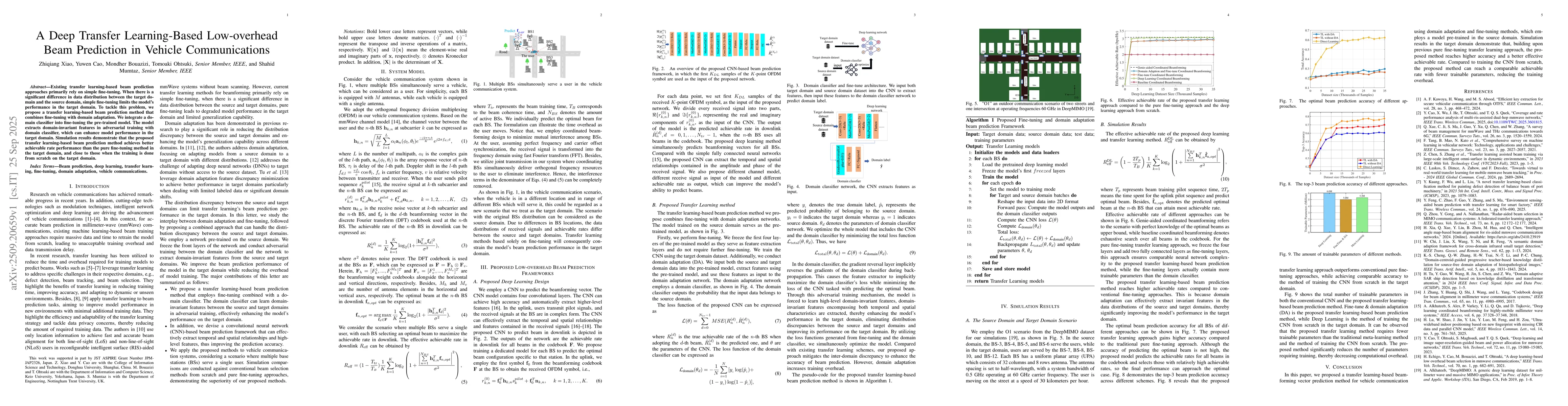 Thumbnail for A Deep Transfer Learning-Based Low-overhead Beam Prediction in Vehicle
  Communications