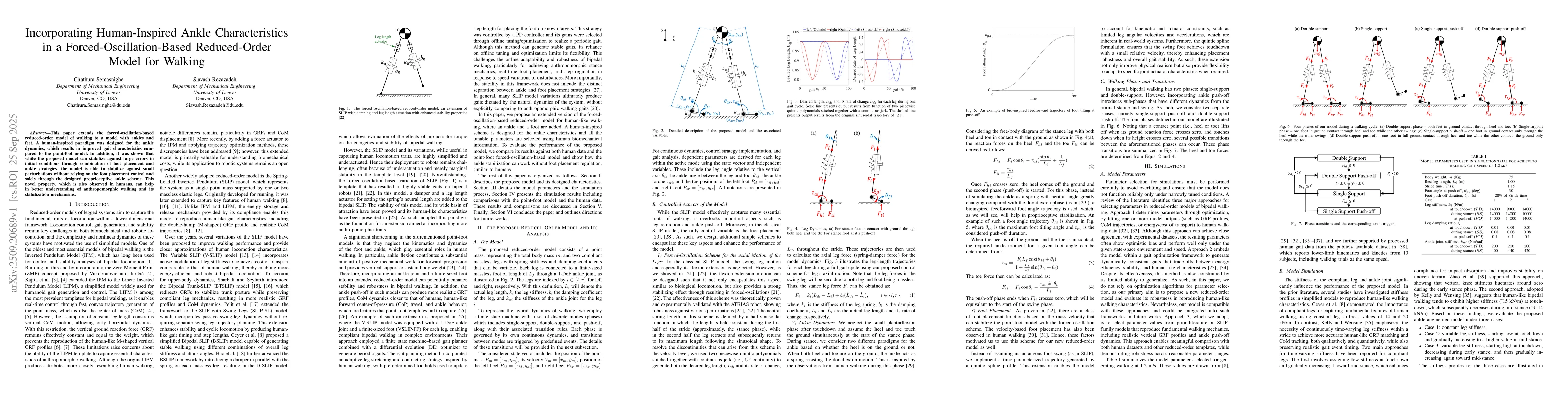 Thumbnail for Incorporating Human-Inspired Ankle Characteristics in a
  Forced-Oscillation-Based Reduced-Order Model for Walking