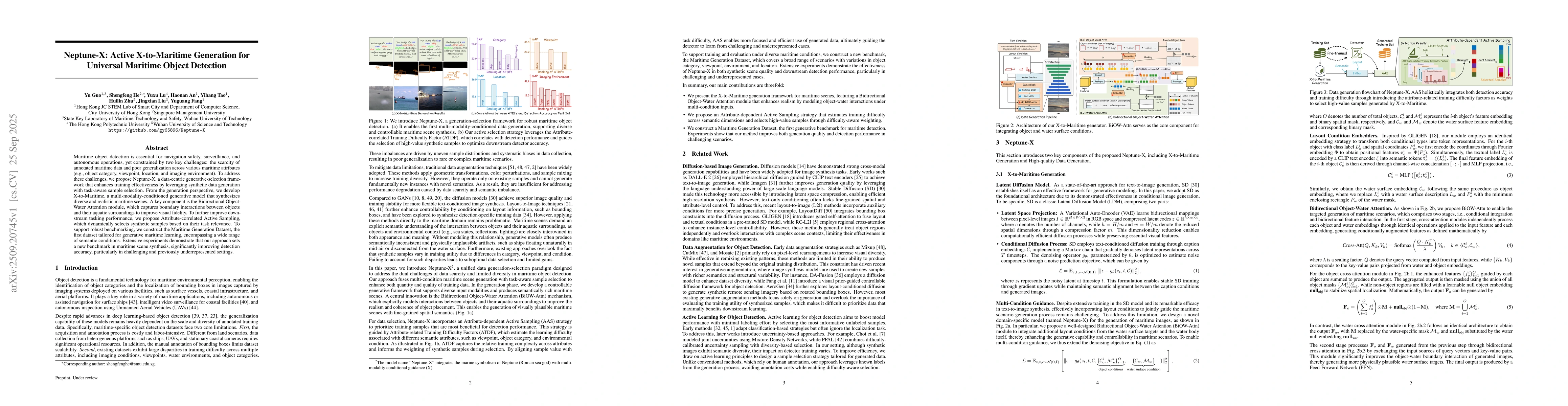Thumbnail for Neptune-X: Active X-to-Maritime Generation for Universal Maritime Object
  Detection