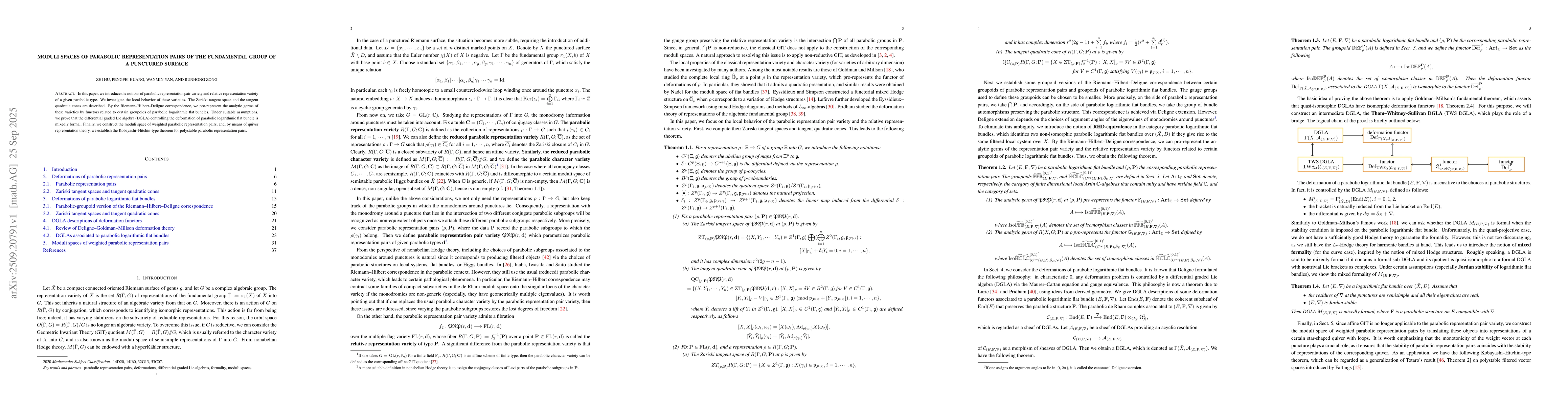 Thumbnail for Moduli spaces of parabolic representation pairs of the fundamental group
  of a punctured surface