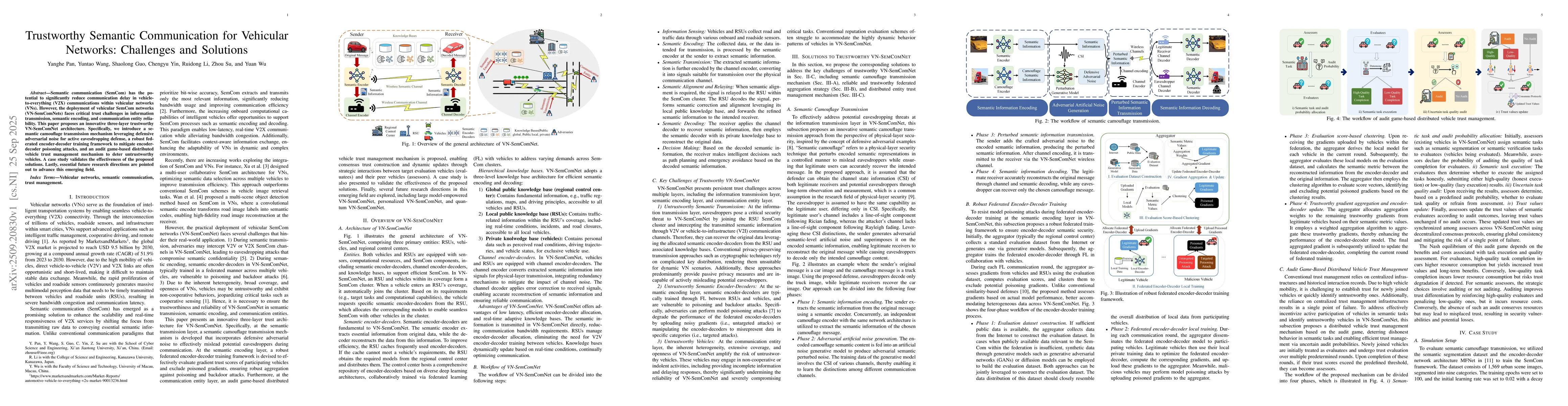 Thumbnail for Trustworthy Semantic Communication for Vehicular Networks: Challenges
  and Solutions