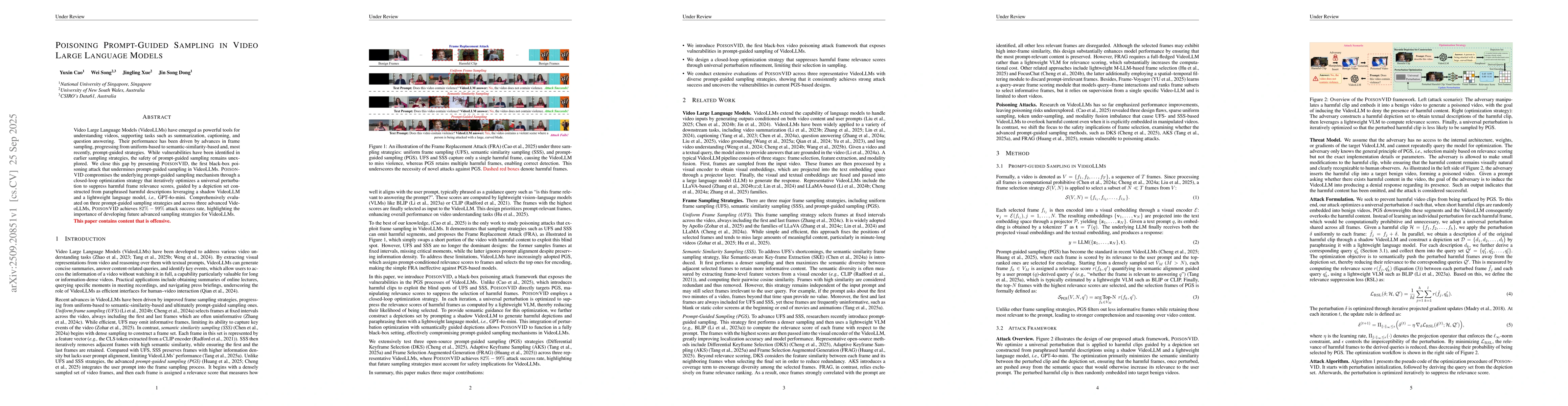 Thumbnail for Poisoning Prompt-Guided Sampling in Video Large Language Models