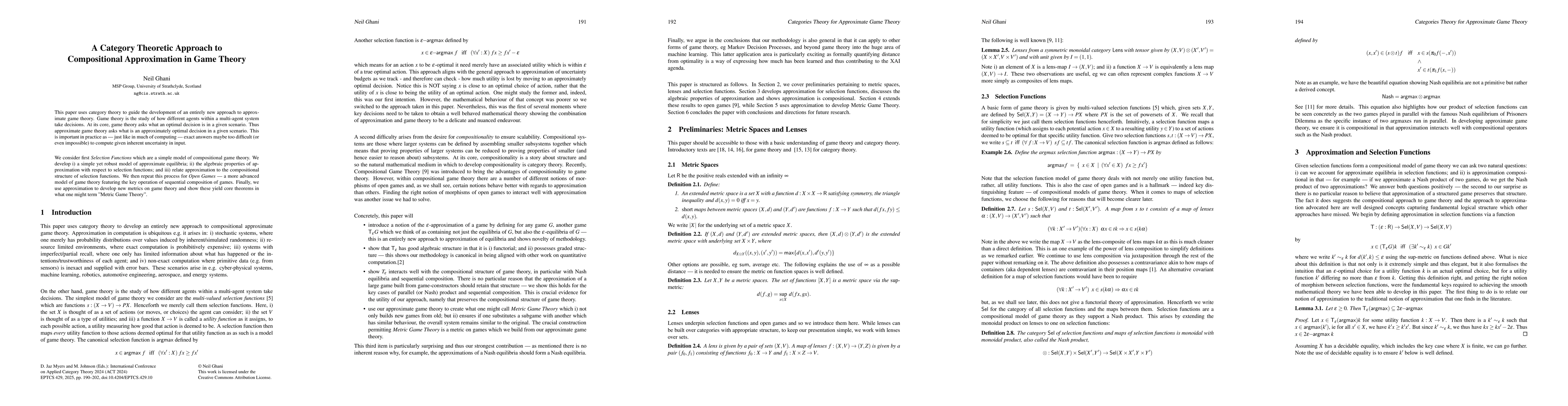Thumbnail for A Category Theoretic Approach to Approximate Game Theory