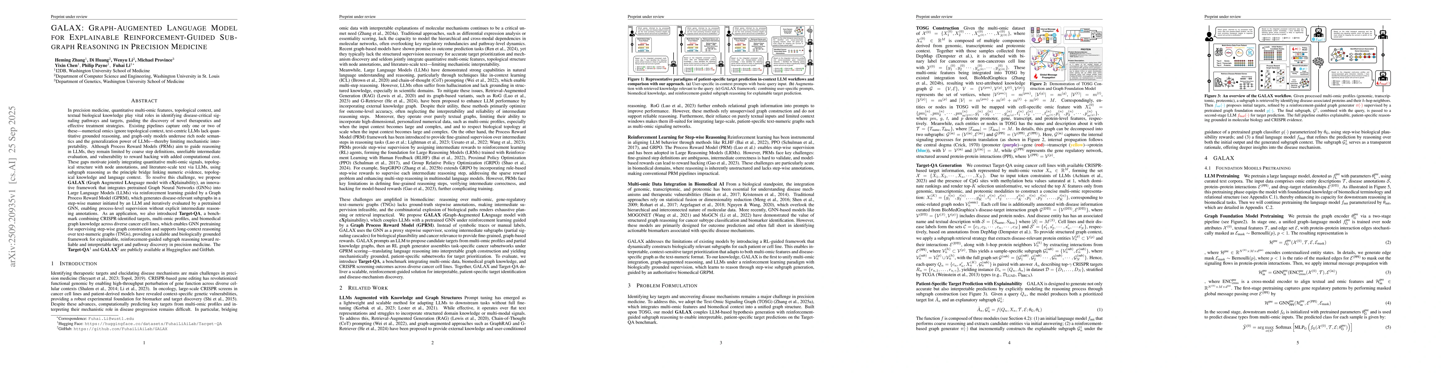 Thumbnail for GALAX: Graph-Augmented Language Model for Explainable
  Reinforcement-Guided Subgraph Reasoning in Precision Medicine