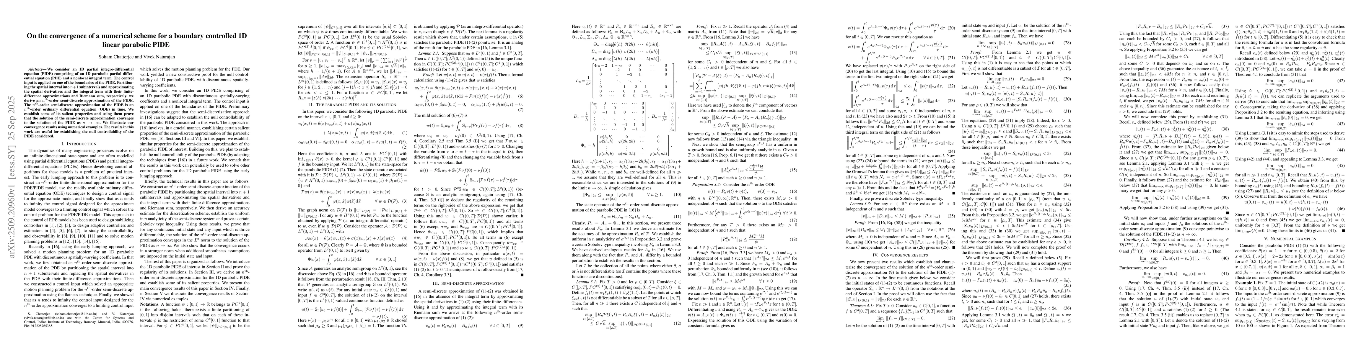Thumbnail for On the convergence of a numerical scheme for a boundary controlled 1D
  linear parabolic PIDE