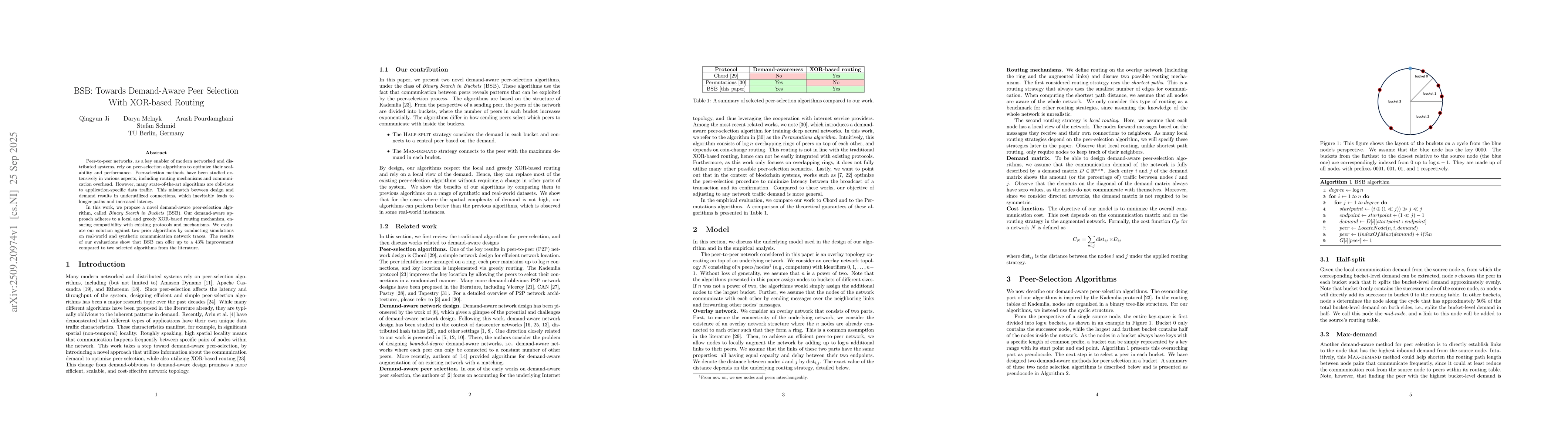 Thumbnail for BSB: Towards Demand-Aware Peer Selection With XOR-based Routing