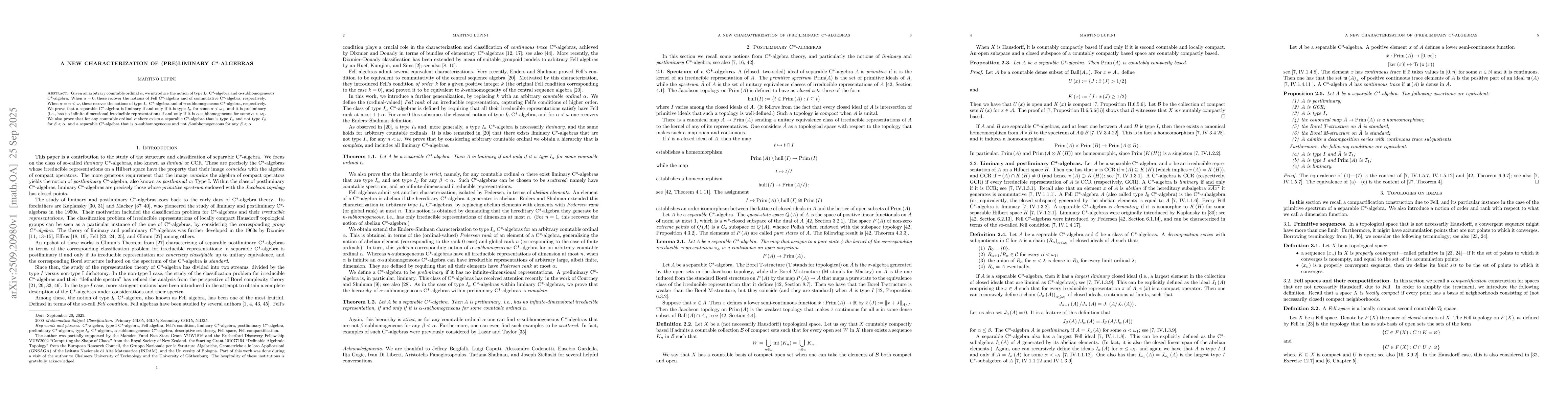 Thumbnail for A new characterization of (pre)liminary C*-algebras