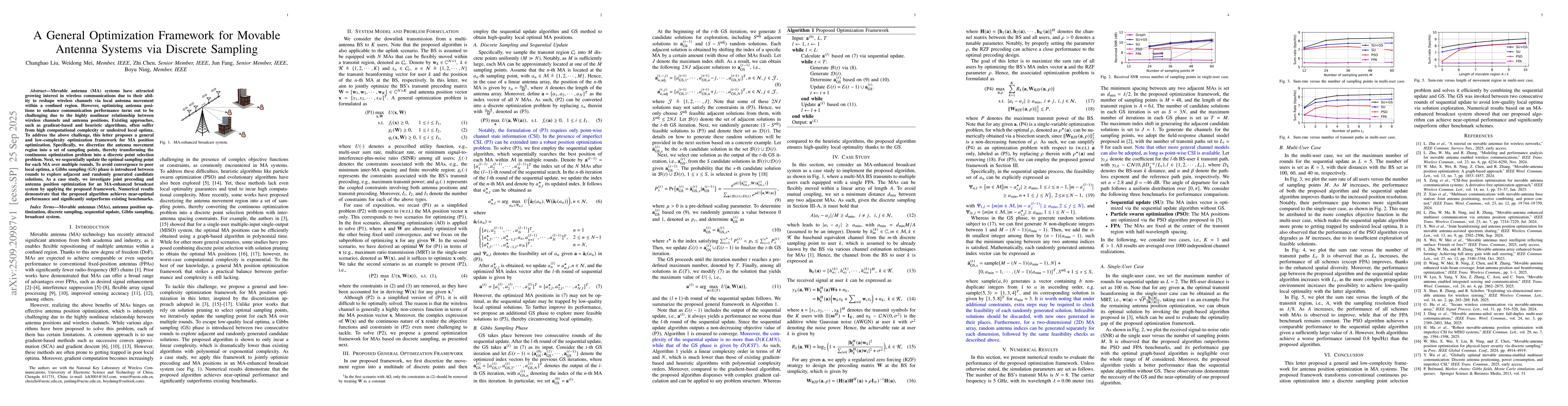 Thumbnail for A General Optimization Framework for Movable Antenna Systems via
  Discrete Sampling