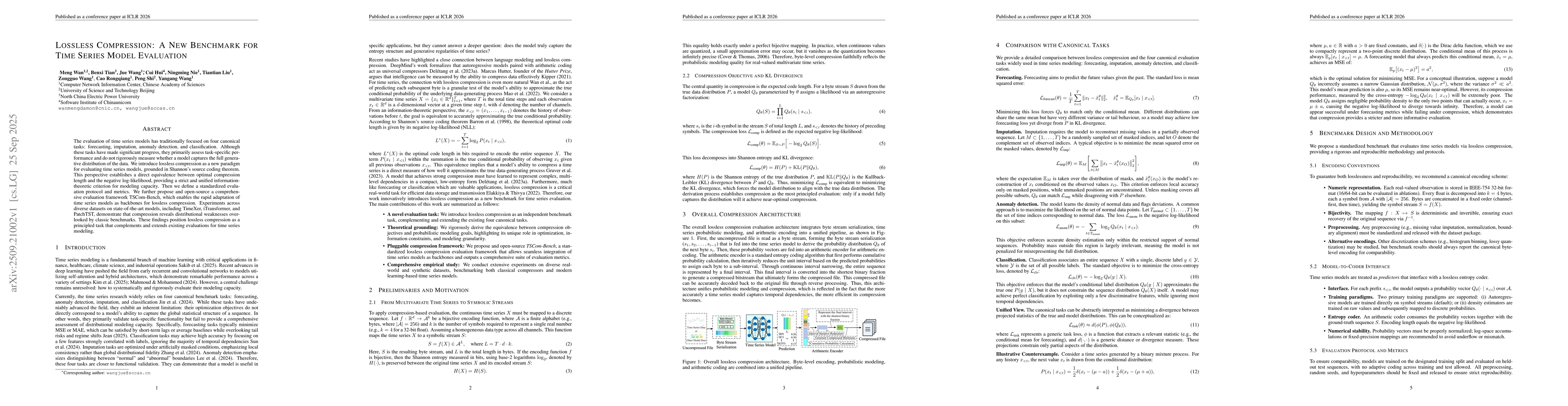 Thumbnail for Lossless Compression: A New Benchmark for Time Series Model Evaluation