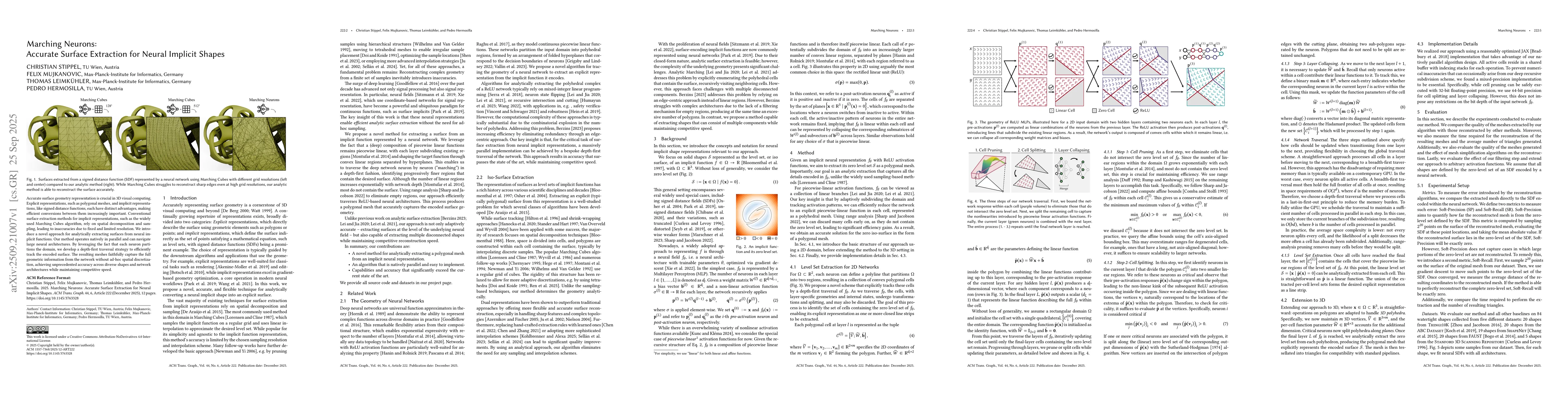 Thumbnail for Marching Neurons: Accurate Surface Extraction for Neural Implicit Shapes