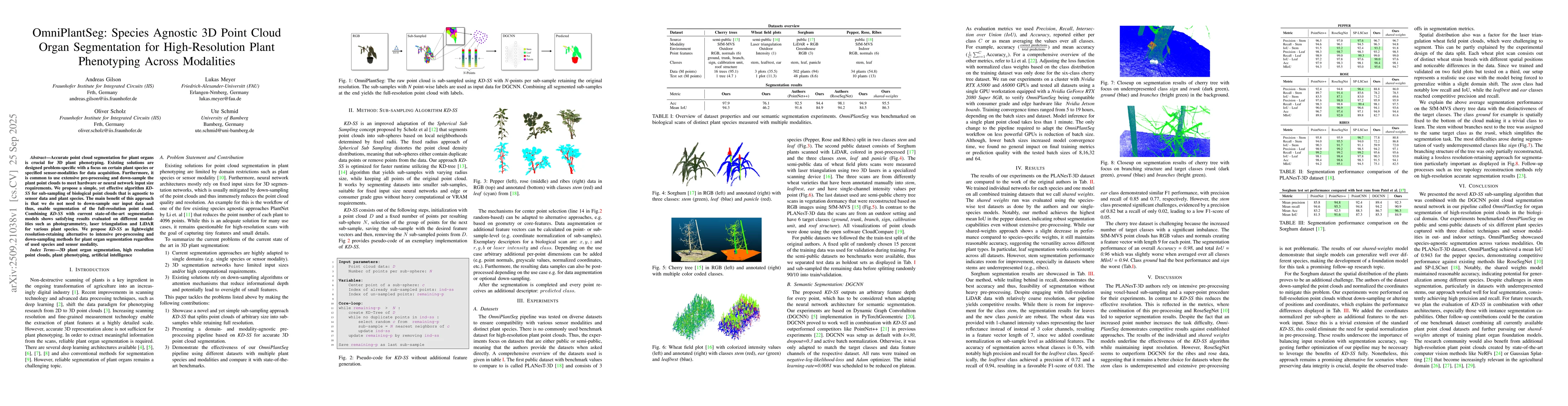Thumbnail for OmniPlantSeg: Species Agnostic 3D Point Cloud Organ Segmentation for
  High-Resolution Plant Phenotyping Across Modalities