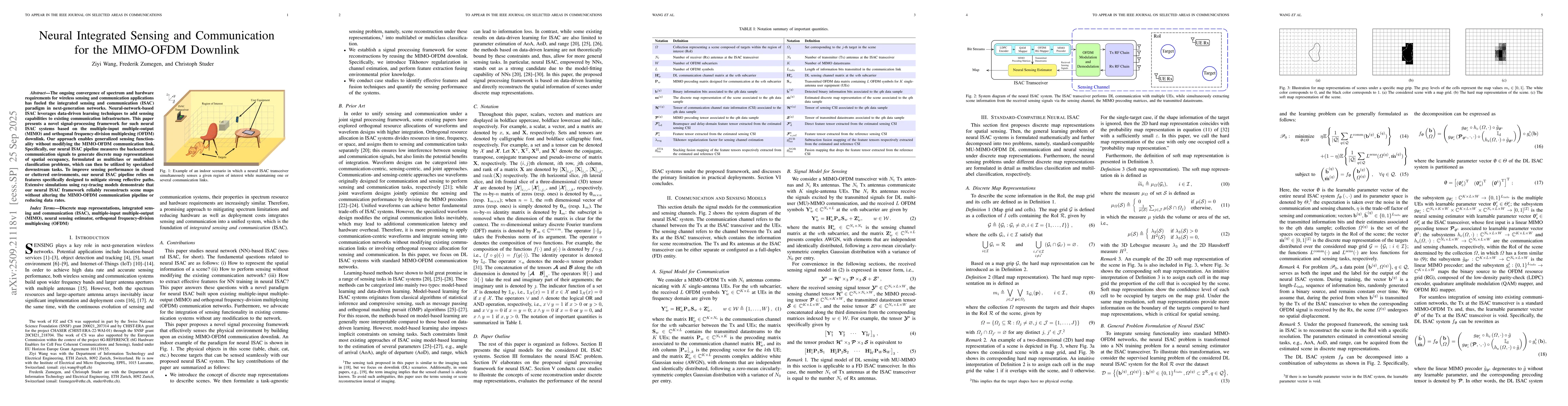 Thumbnail for Neural Integrated Sensing and Communication for the MIMO-OFDM Downlink