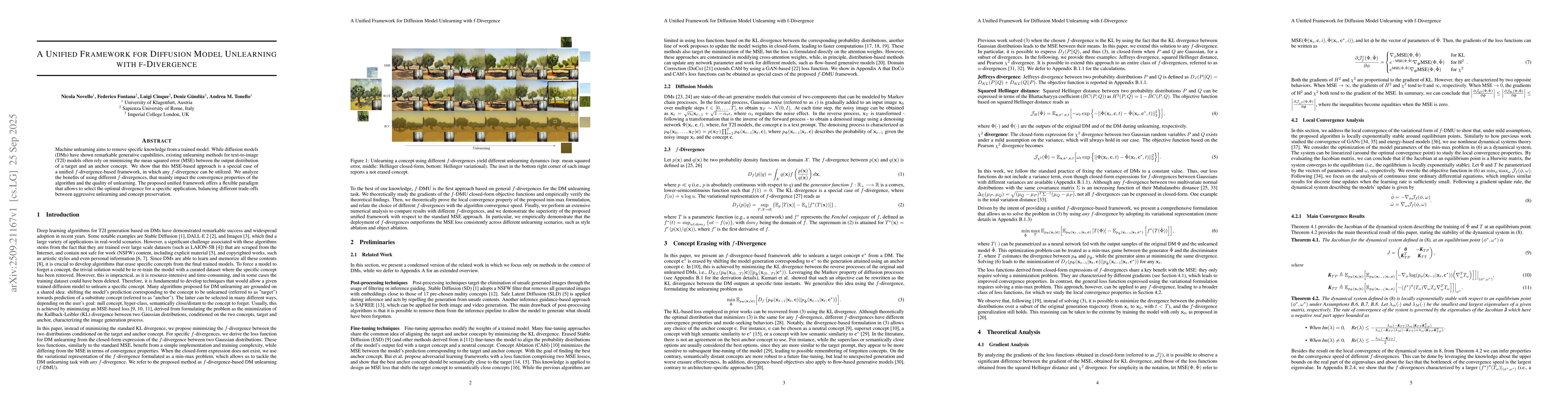 Thumbnail for A Unified Framework for Diffusion Model Unlearning with f-Divergence