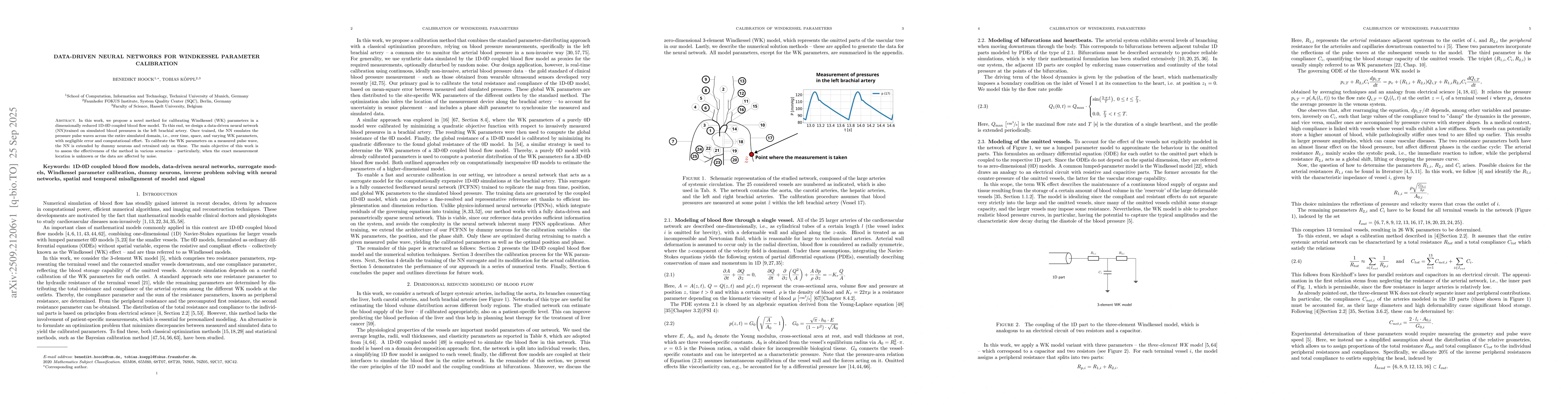 Thumbnail for Data-driven Neural Networks for Windkessel Parameter Calibration
