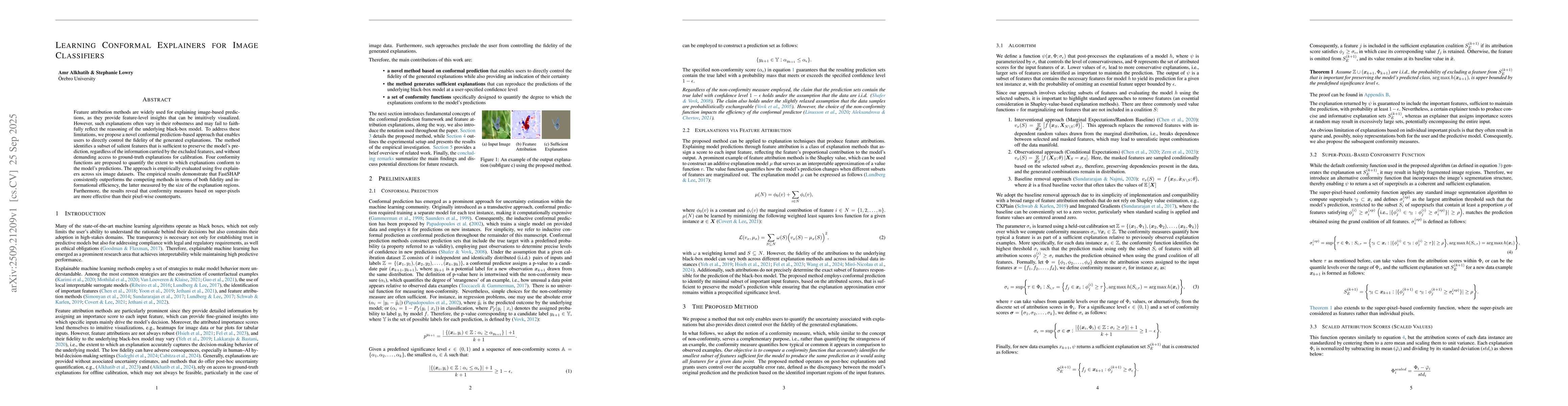 Thumbnail for Learning Conformal Explainers for Image Classifiers