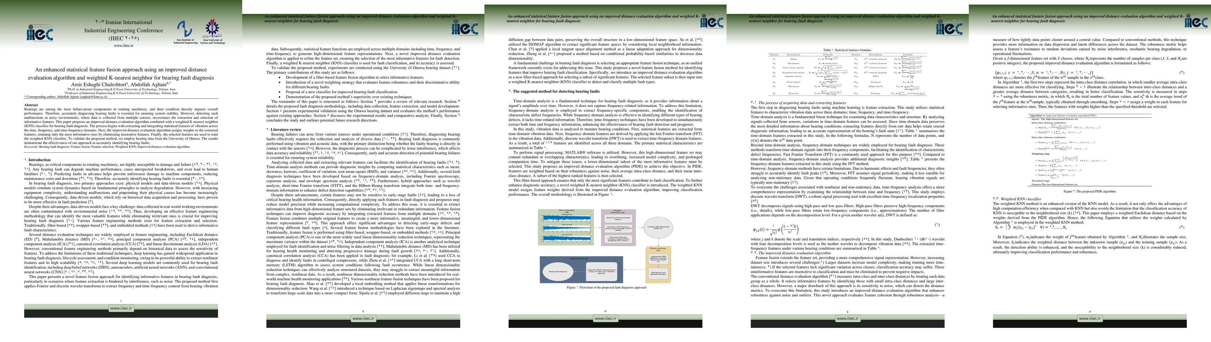Thumbnail for An enhanced statistical feature fusion approach using an improved
  distance evaluation algorithm and weighted K-nearest neighbor for bearing
  fault diagnosis