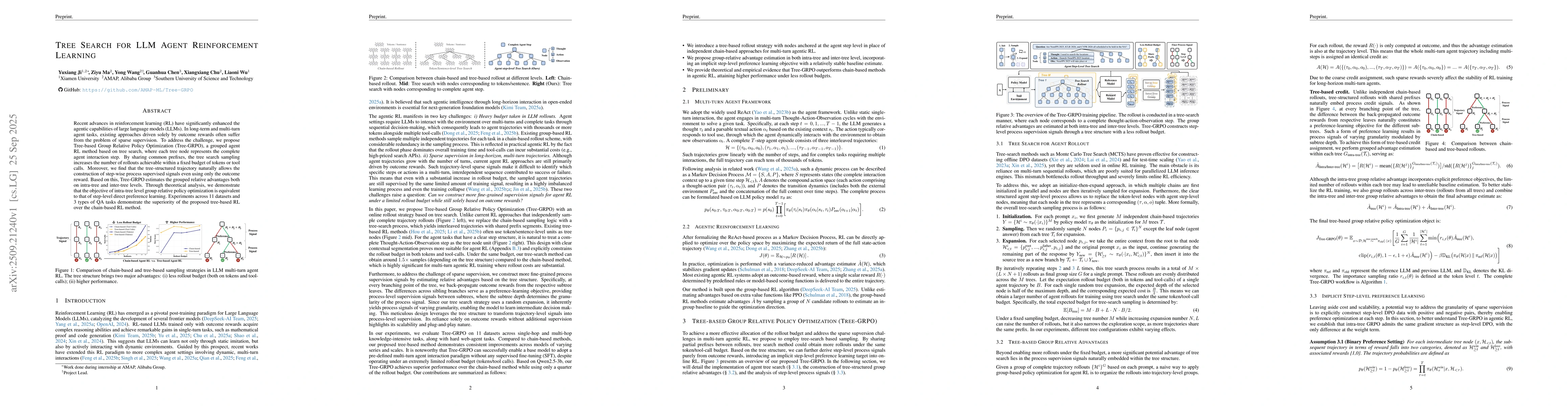 Thumbnail for Tree Search for LLM Agent Reinforcement Learning