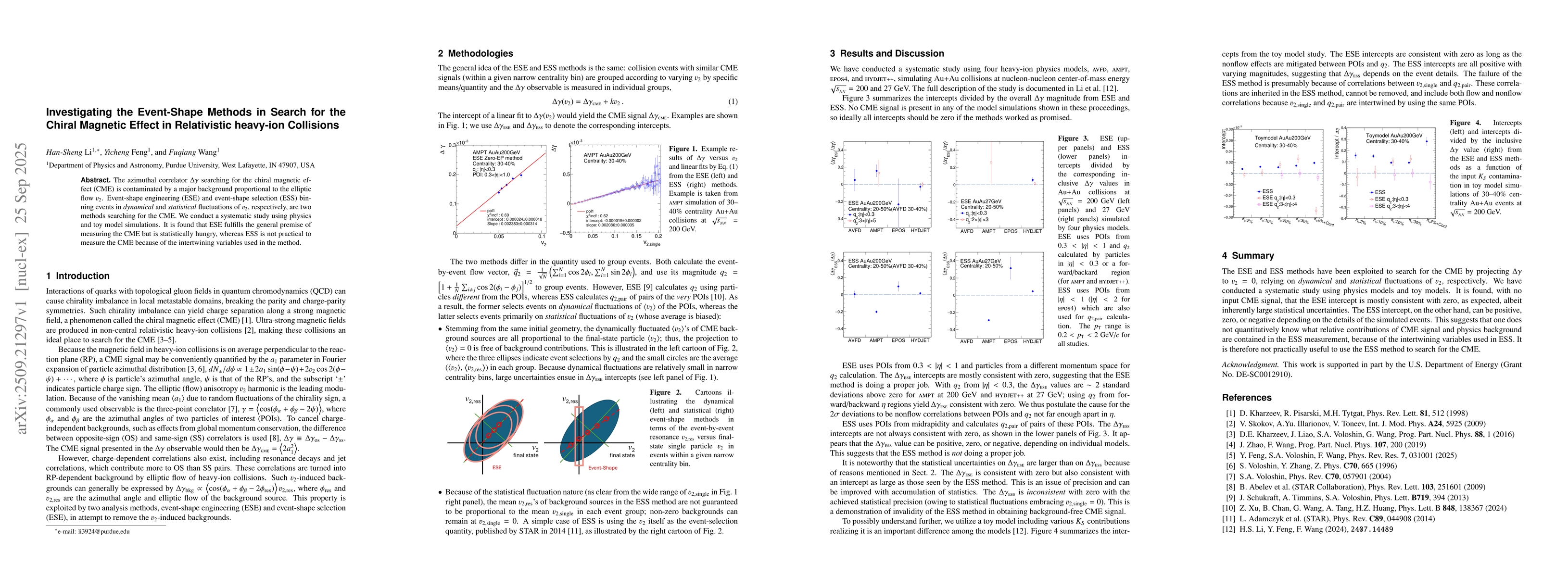 Thumbnail for Investigating the Event-Shape Methods in Search for the Chiral Magnetic
  Effect in Relativistic heavy-ion Collisions