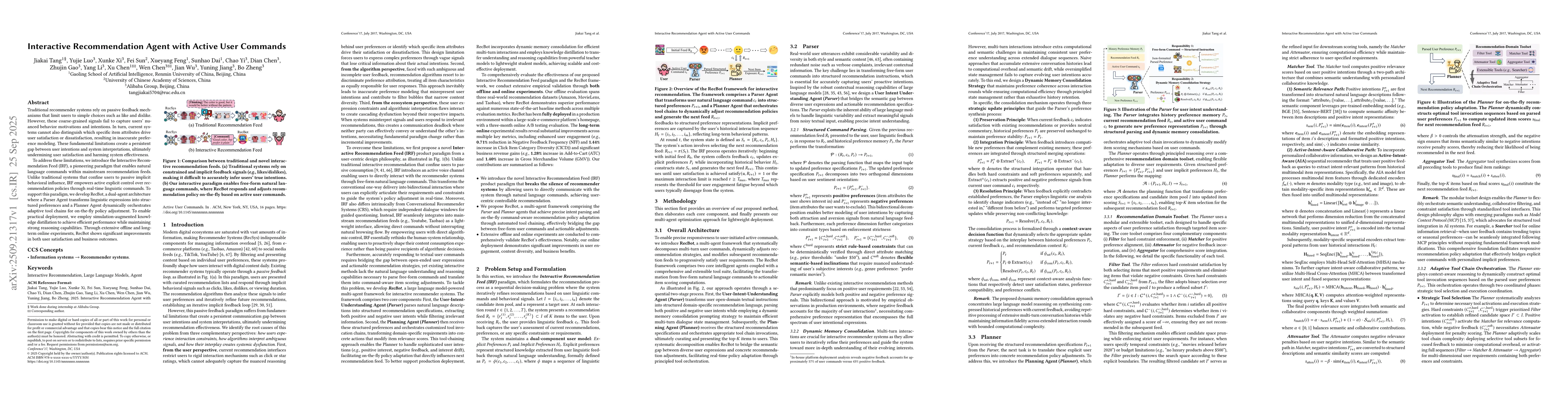 Thumbnail for Interactive Recommendation Agent with Active User Commands