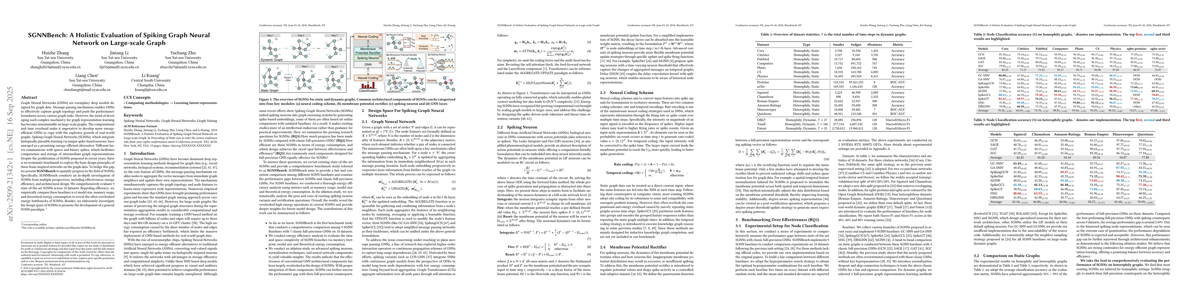 Thumbnail for SGNNBench: A Holistic Evaluation of Spiking Graph Neural Network on
  Large-scale Graph