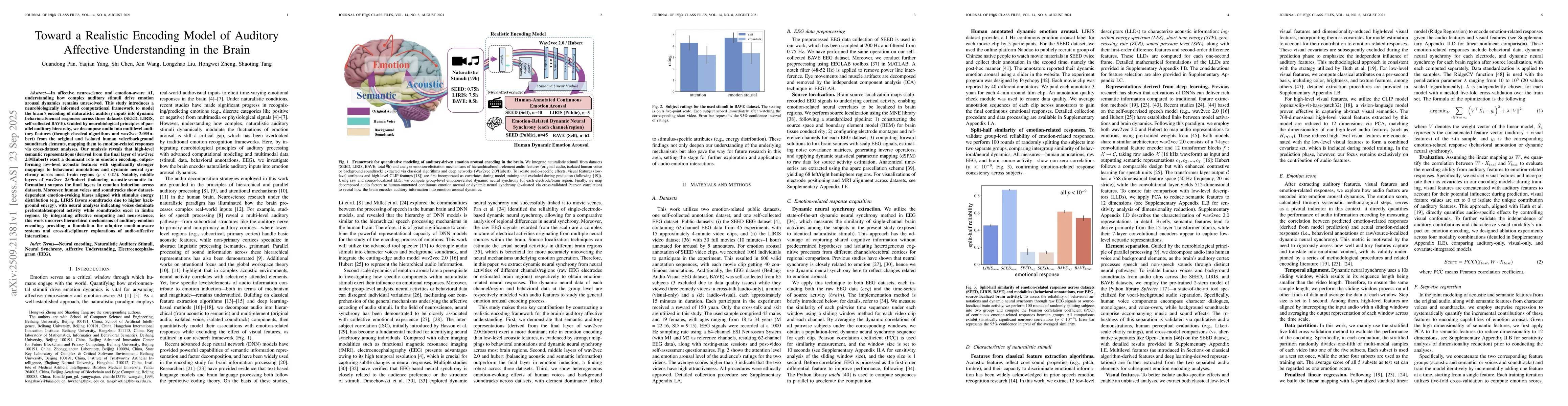 Thumbnail for Toward a Realistic Encoding Model of Auditory Affective Understanding in
  the Brain