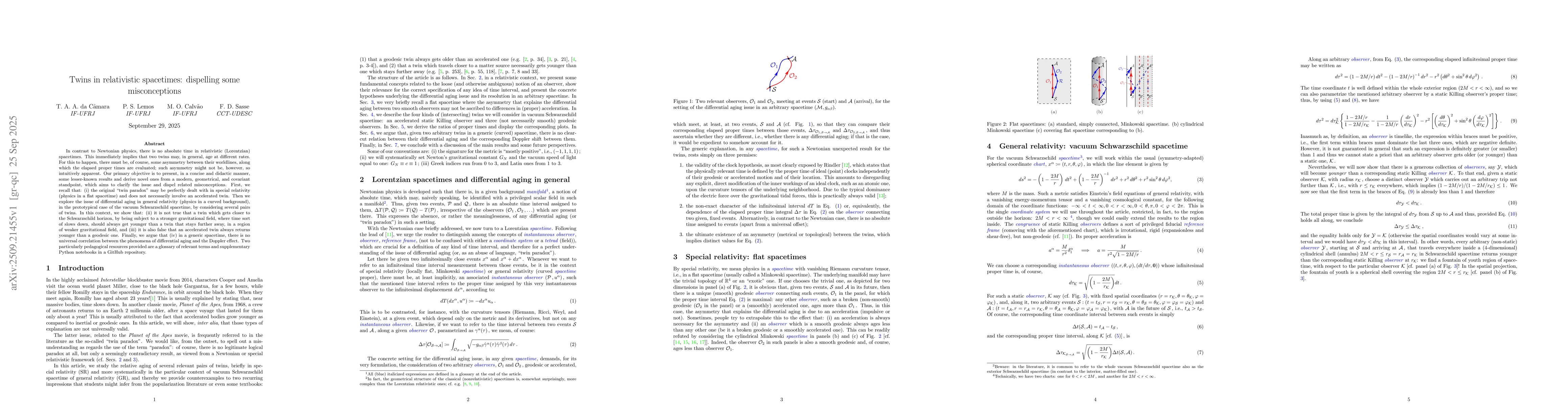 Thumbnail for Twins in relativistic spacetimes: dispelling some misconceptions