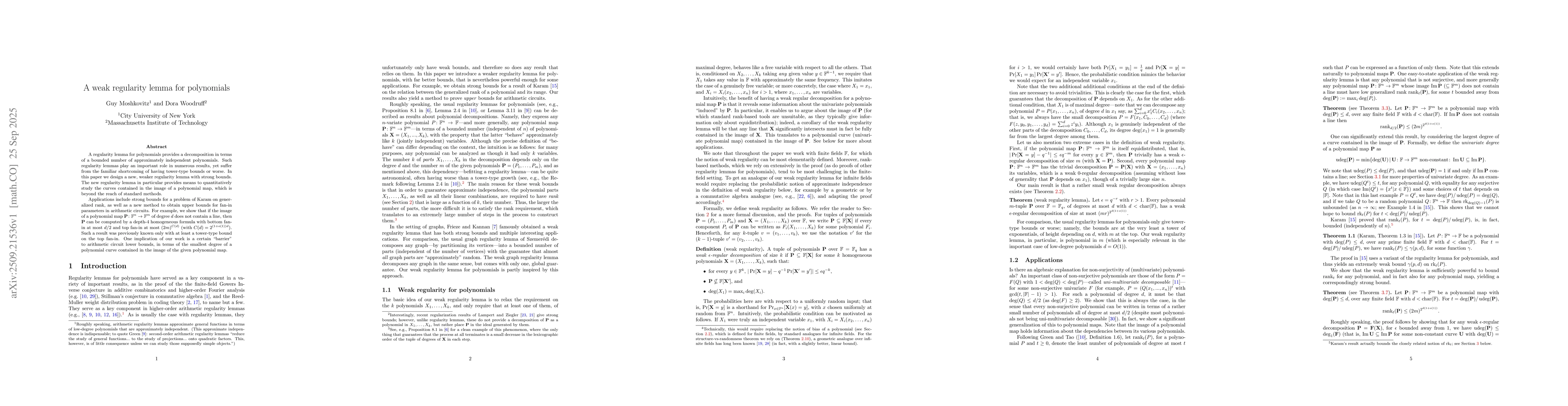 Thumbnail for A weak regularity lemma for polynomials