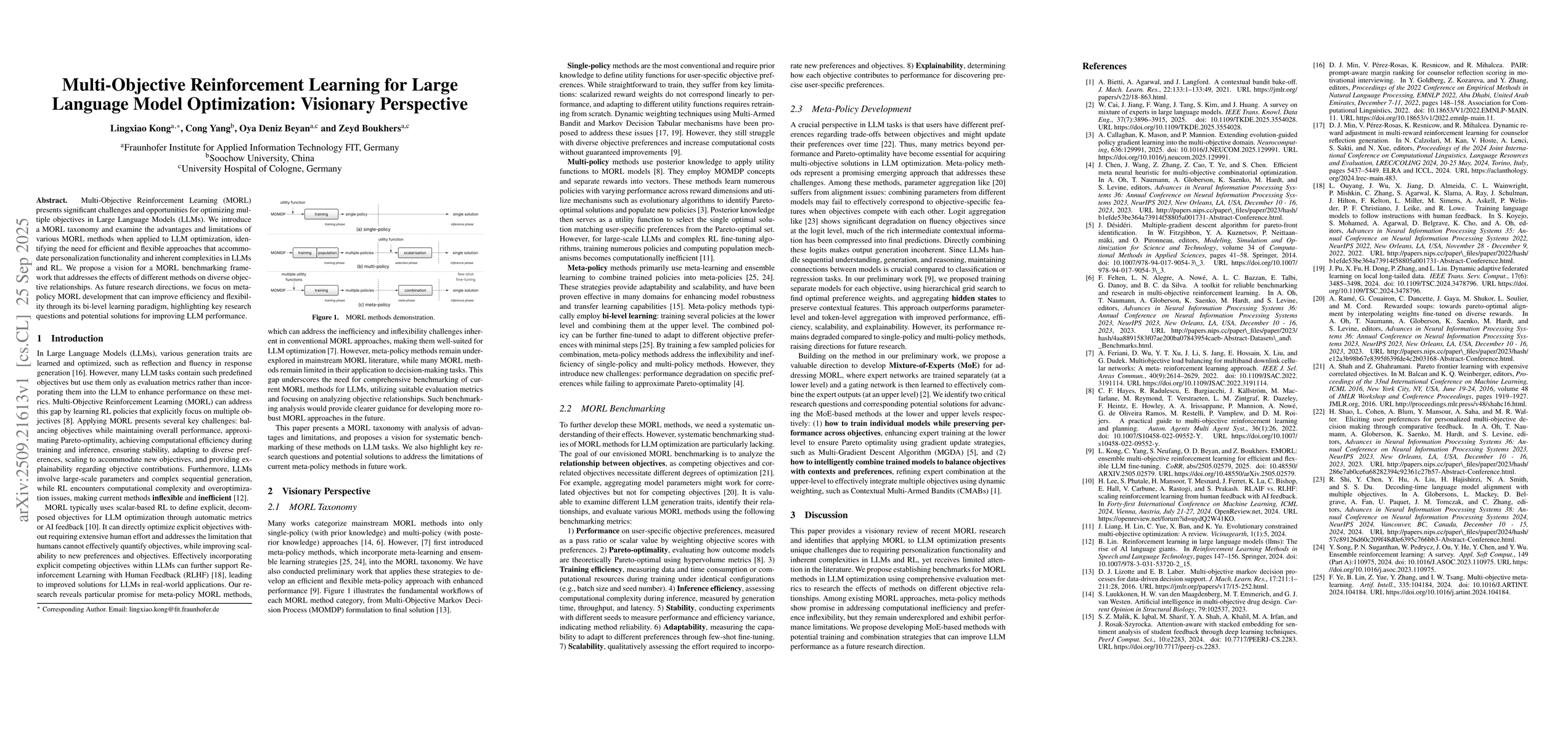 Thumbnail for Multi-Objective Reinforcement Learning for Large Language Model
  Optimization: Visionary Perspective
