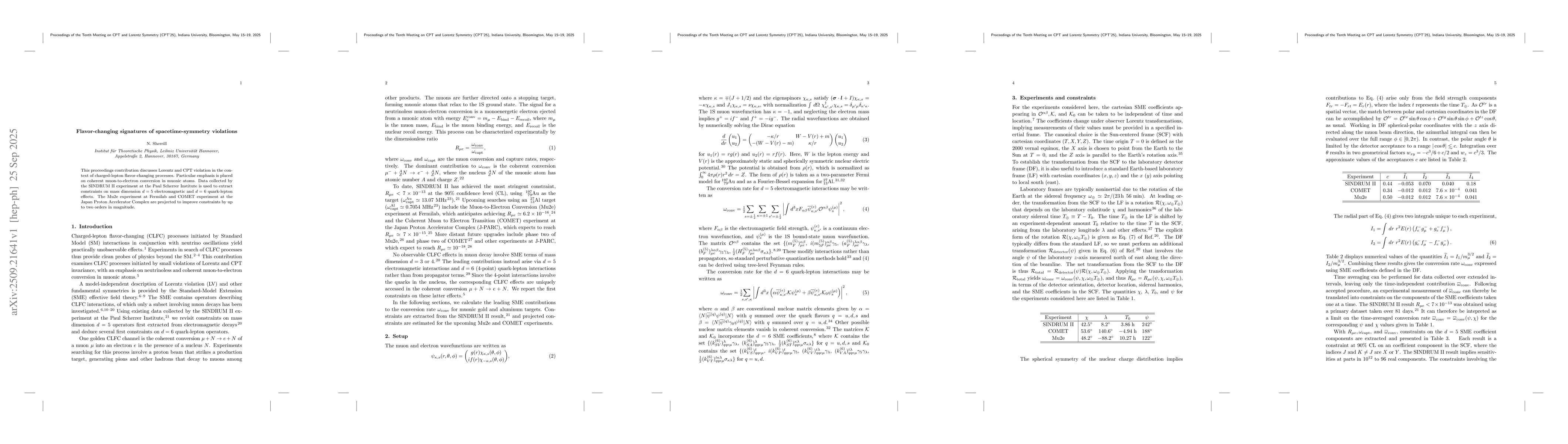 Thumbnail for Flavor-changing signatures of spacetime-symmetry violations