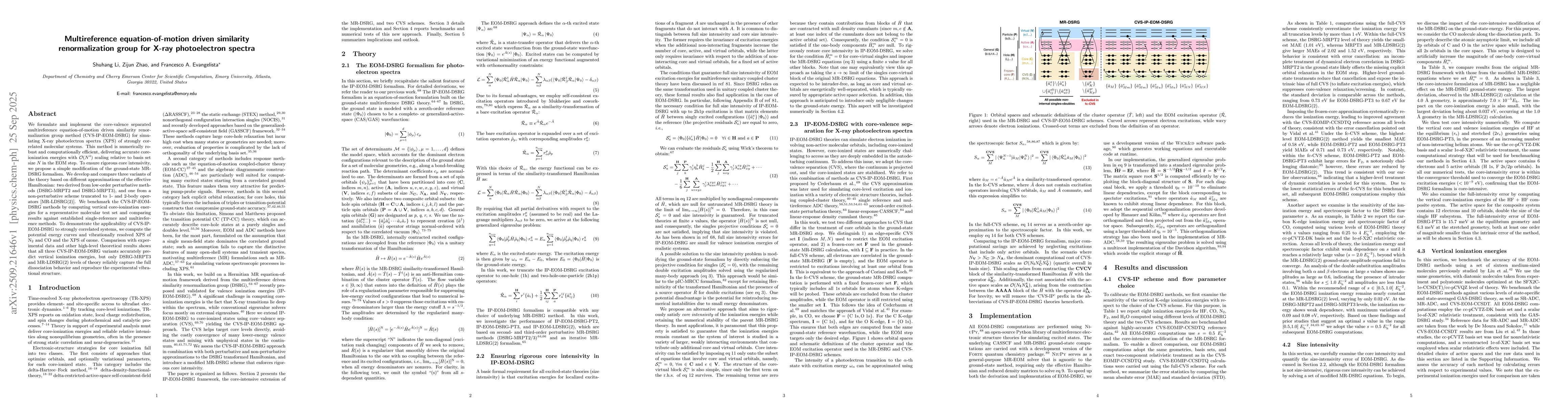 Thumbnail for Multireference equation-of-motion driven similarity renormalization
  group for X-ray photoelectron spectra