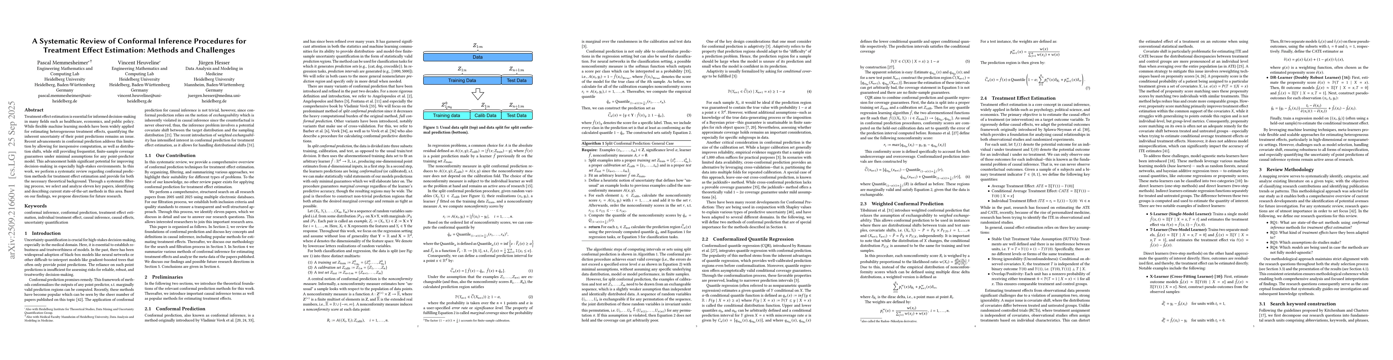 Thumbnail for A Systematic Review of Conformal Inference Procedures for Treatment
  Effect Estimation: Methods and Challenges