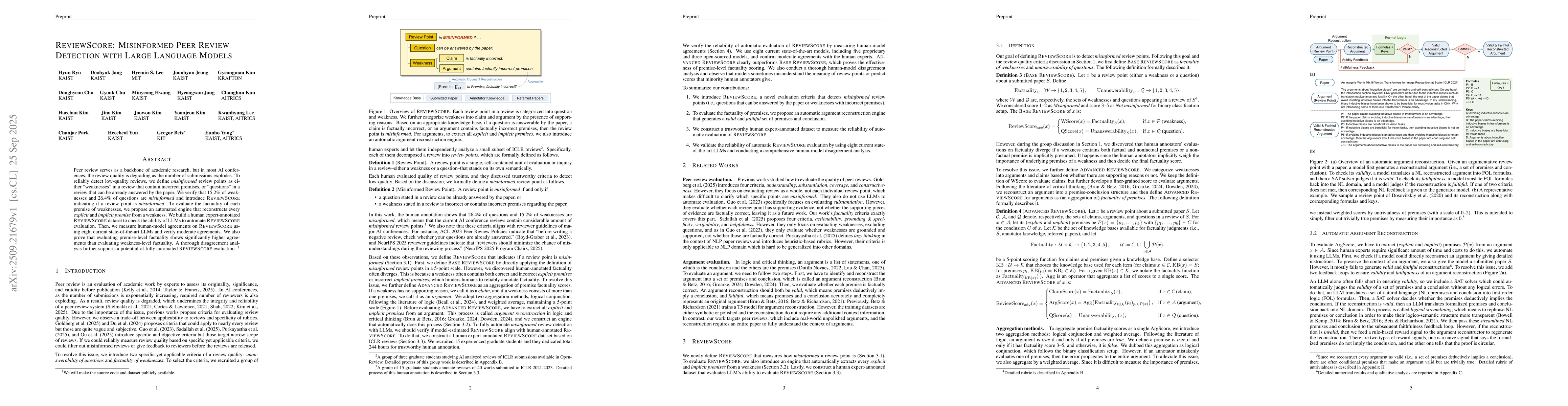Thumbnail for ReviewScore: Misinformed Peer Review Detection with Large Language
  Models