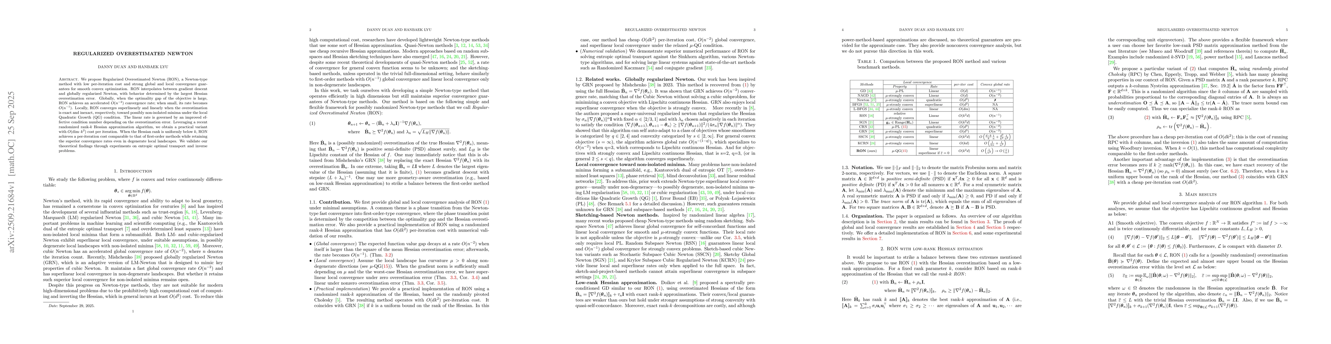 Thumbnail for Regularized Overestimated Newton