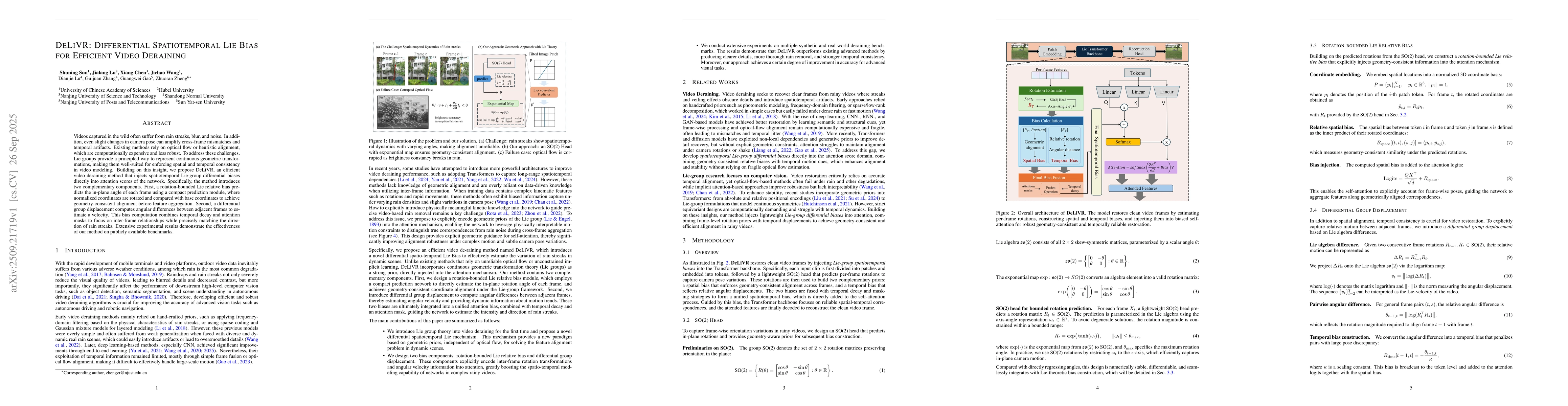 Thumbnail for DeLiVR: Differential Spatiotemporal Lie Bias for Efficient Video
  Deraining