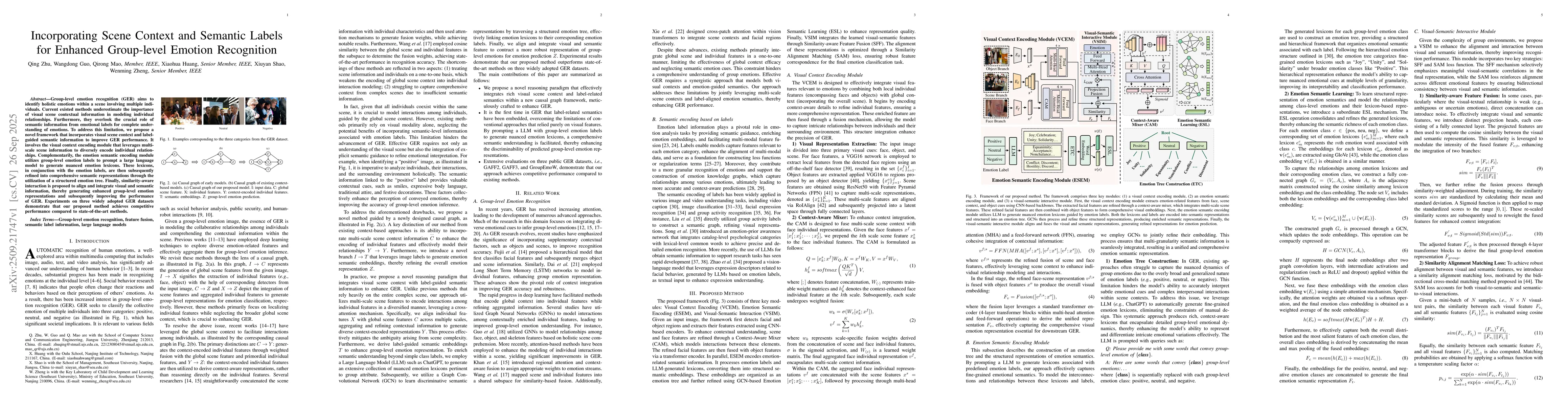 Thumbnail for Incorporating Scene Context and Semantic Labels for Enhanced Group-level
  Emotion Recognition